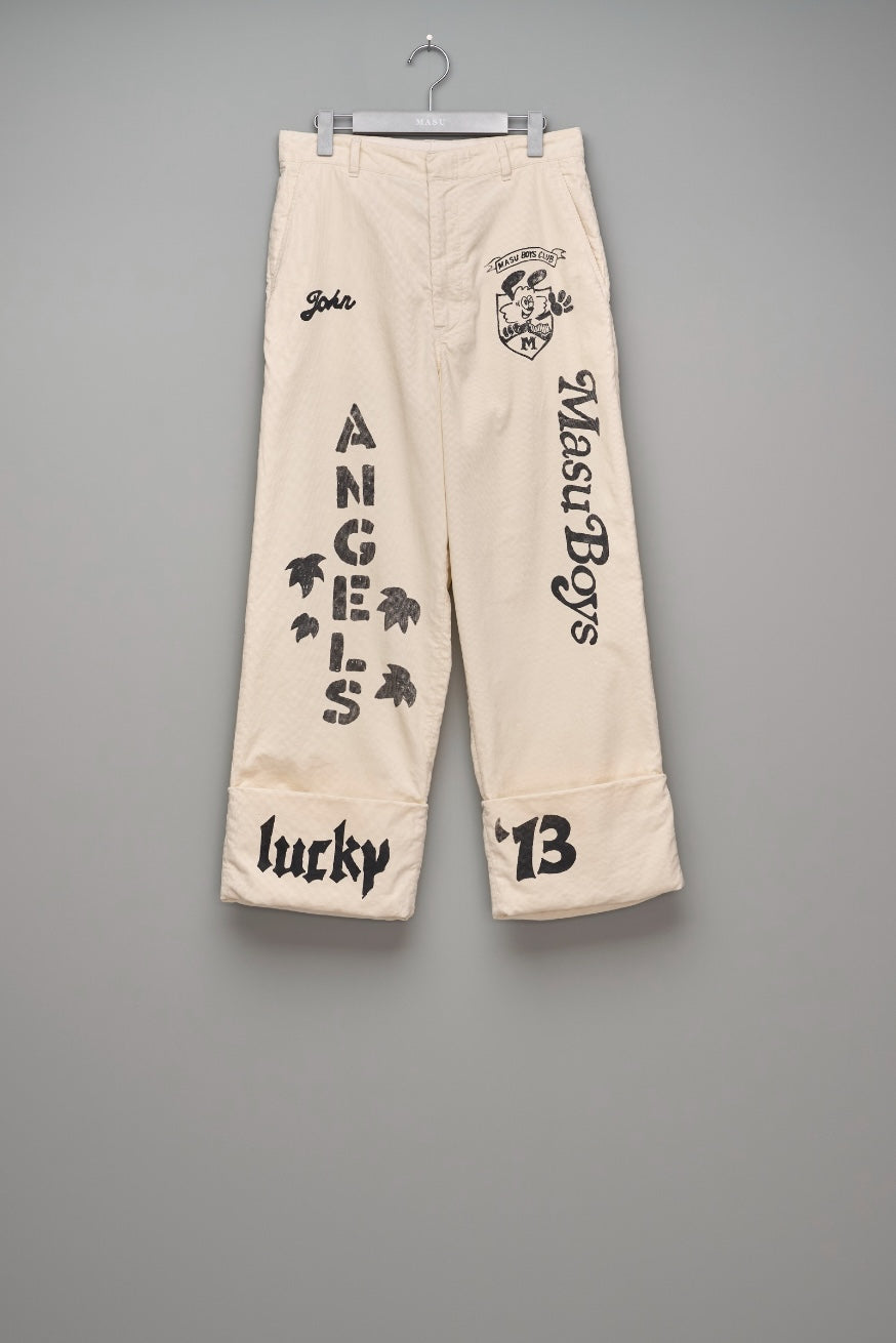 MASU(エムエーエスユー)の“MASU X VERDY” M.B.C. MEMORIAL PANTS CREAM