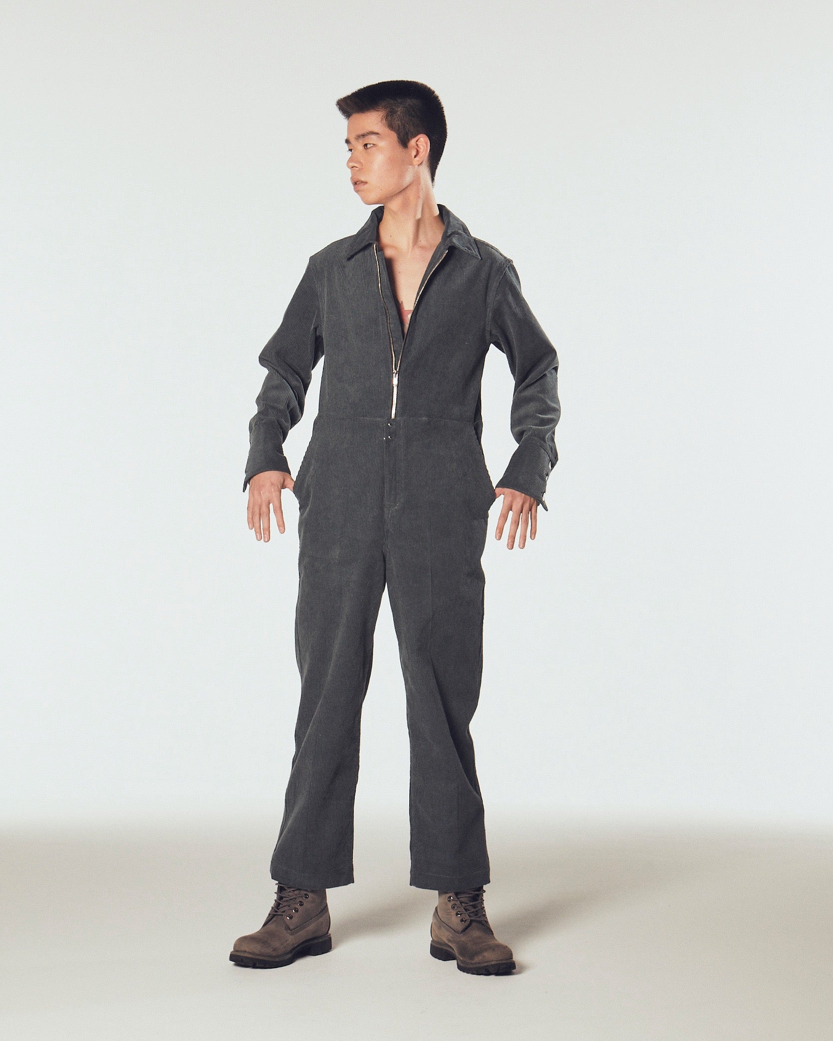 BELPER(ベルパー)の22AW CORDUROY JUMPSUIT GREENの通販｜PALETTE art
