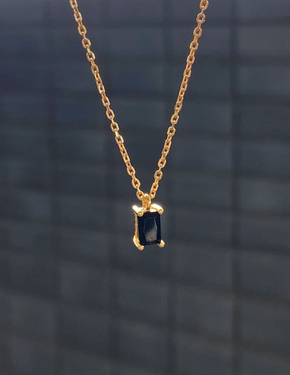 ブラックオニキスネックレス SV925 – 金属アレルギー対応の