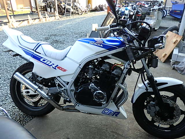 HONDA CBR400F オイルパン修正、テンプメーター取付RCRT