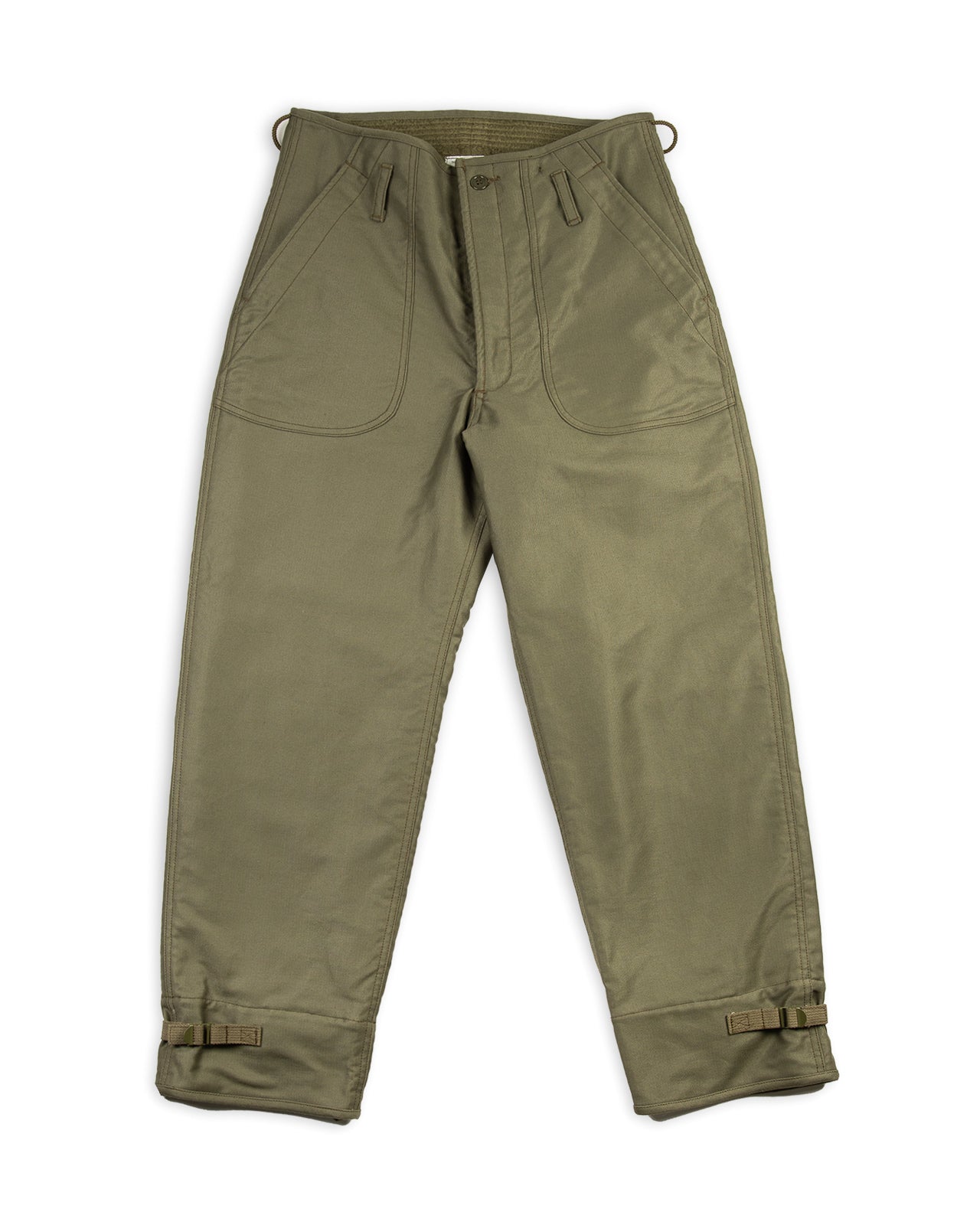 The Real McCoy's U.S.N. A-2 Deck Trousers - Olive – Standard & Strange