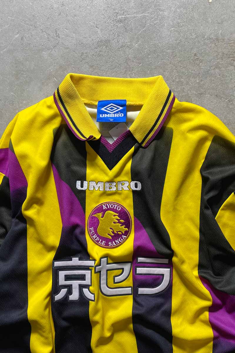 UMBRO | 96'S-98'S KYOTO PURPLE SANGA FOOTBALL GAME SHIRT – STOCK