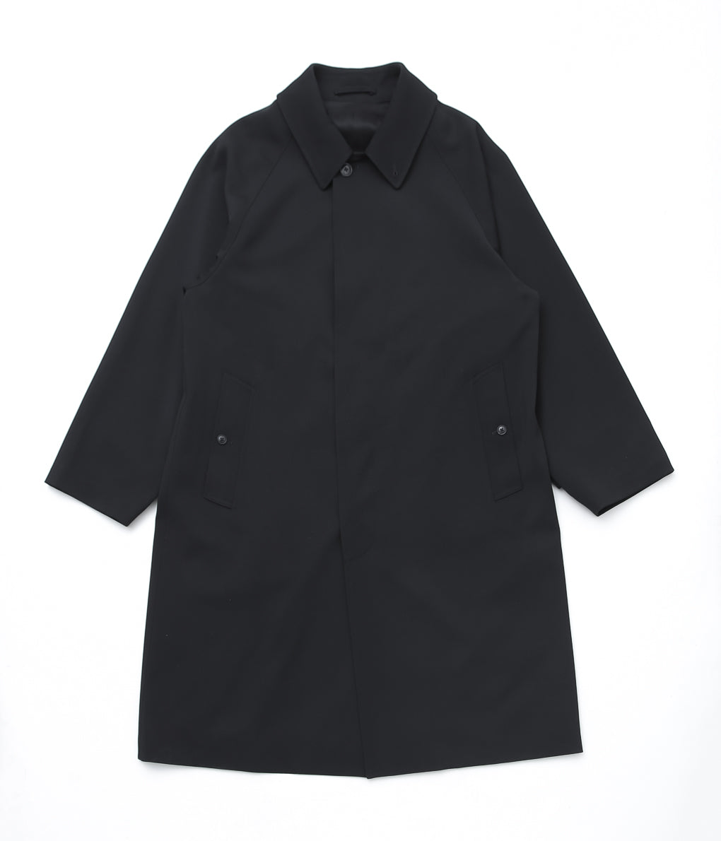 COMOLI ''ウールギャバ バルカラーコート'' (BLACK) – THE STORE BY