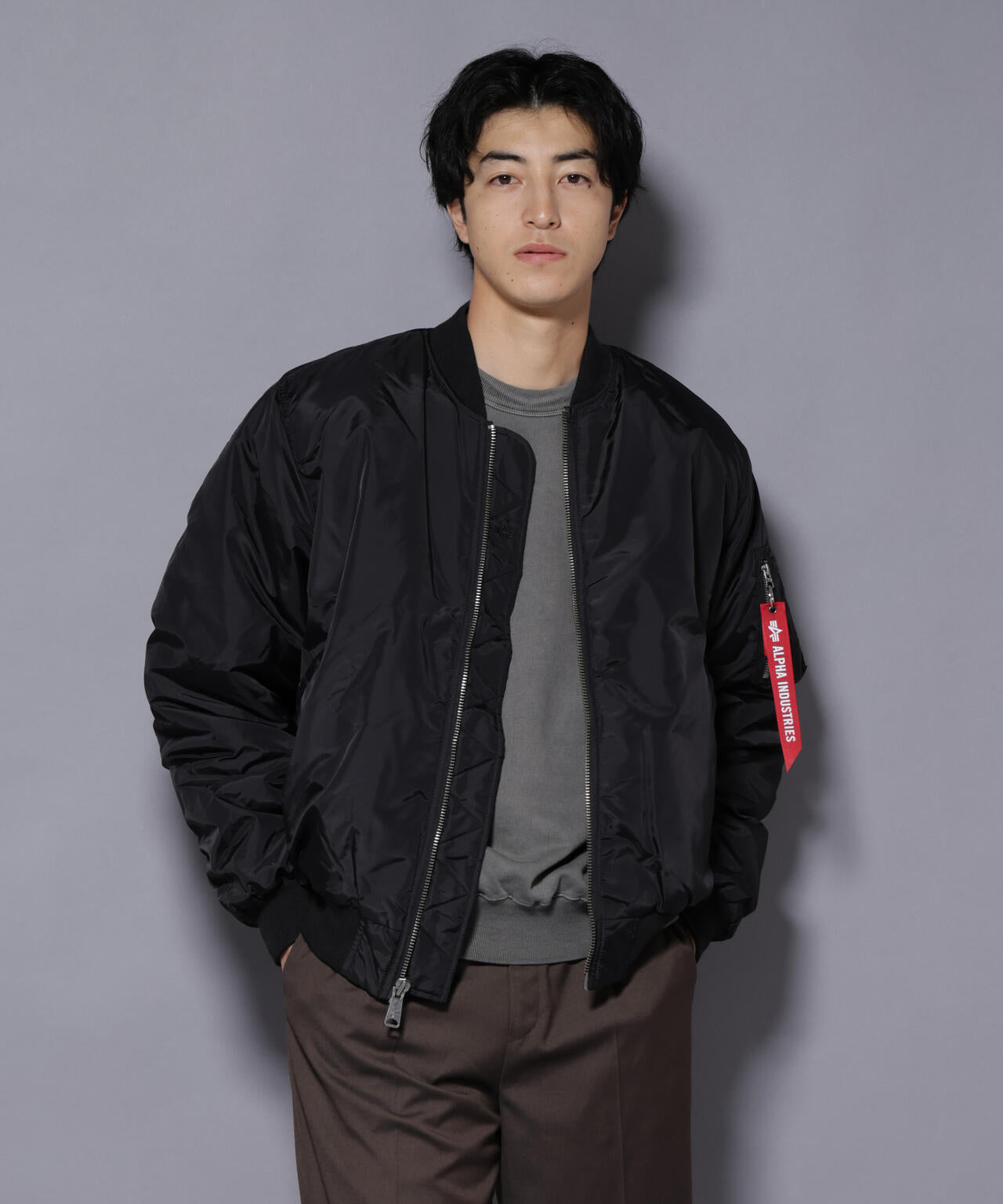 ALPHA INDUSTRIES / MA-1 OXFORD FLIGHT JACKET