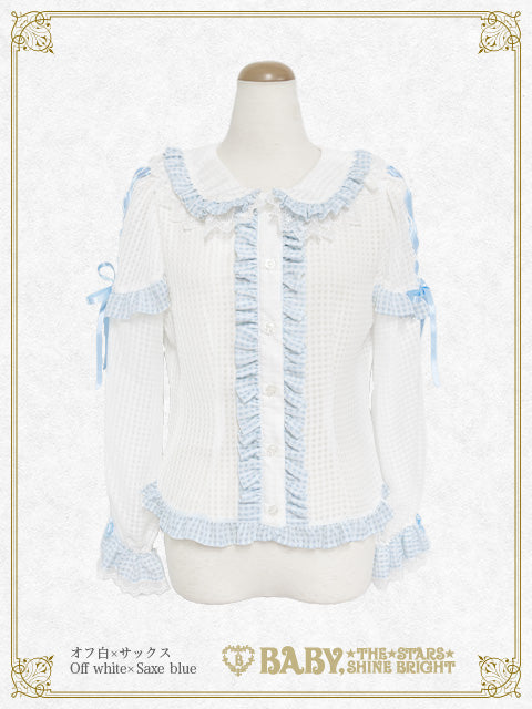 Fluffy Gingham Heart ブラウス – BABY, THE STARS SHINE BRIGHT
