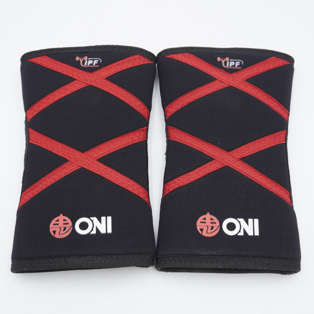 SS級品】ONI IPF認定 ニースリーブ Mサイズ 鬼プロ ニースリーブ SS級