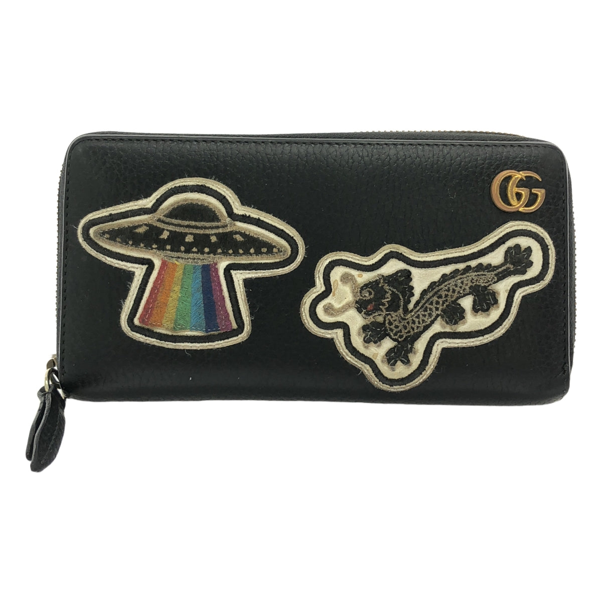 GUCCI / グッチ | UFO & ドラゴン / レザー ラウンドファスナー ロング