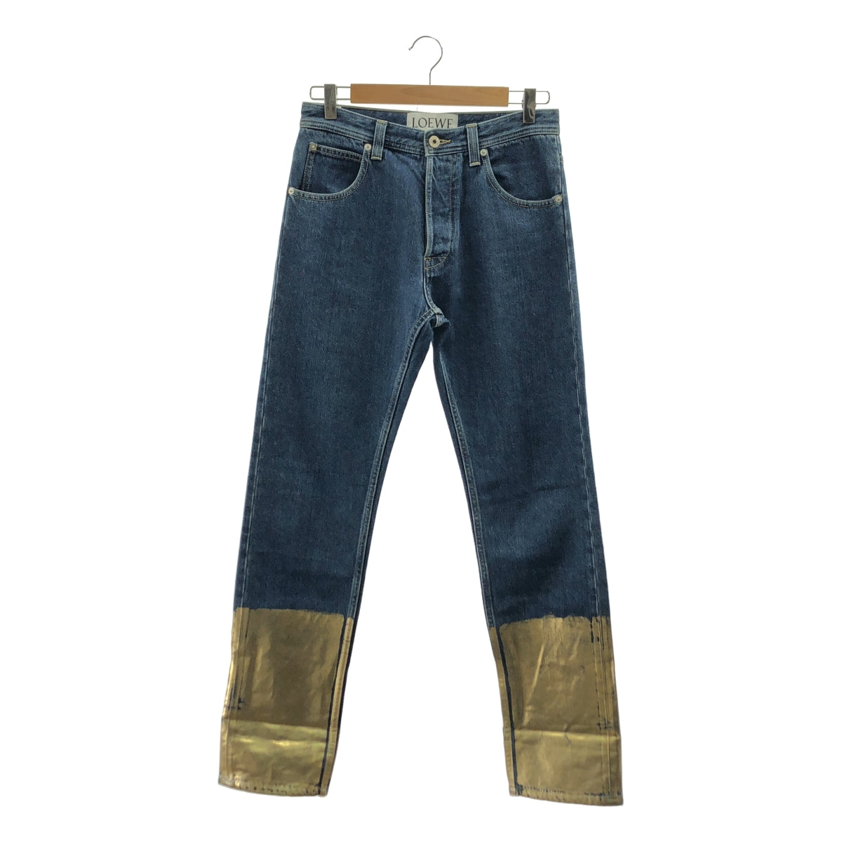 LOEWE / ロエベ | Gold Cuff Fisherman Jeans / ロゴ レザーパッチ