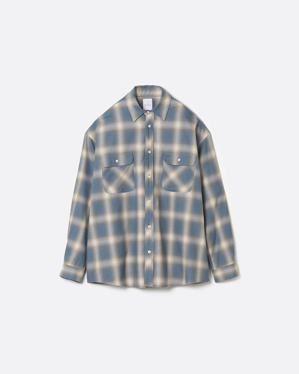 OMBRE CHECK RELAX FIT SHIRT .14【SAX BLUE】 – SUBLATIONS