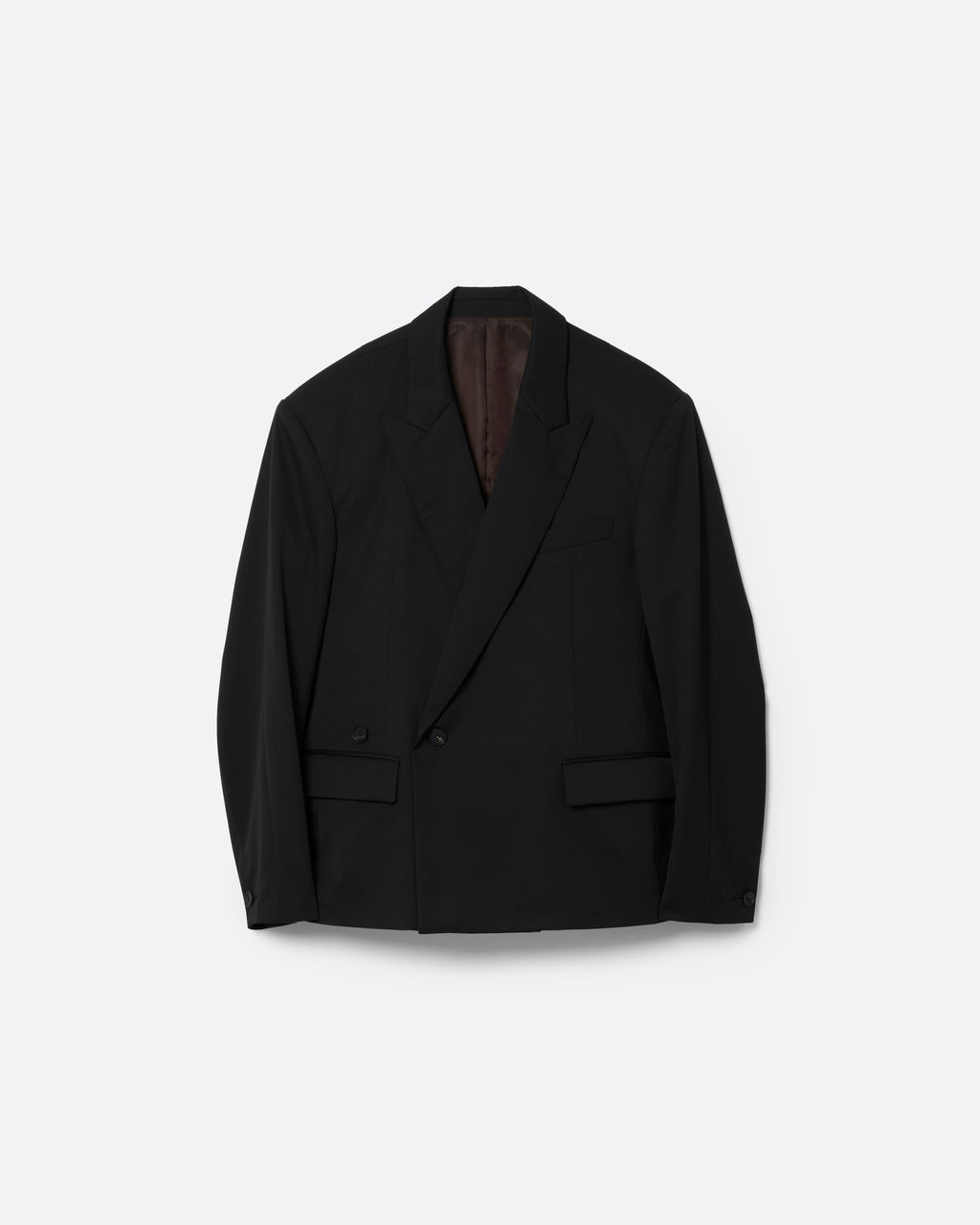 SUPER140 DOUBLE BREASTED JACKET .14 [BLACK] – SUBLATIONS