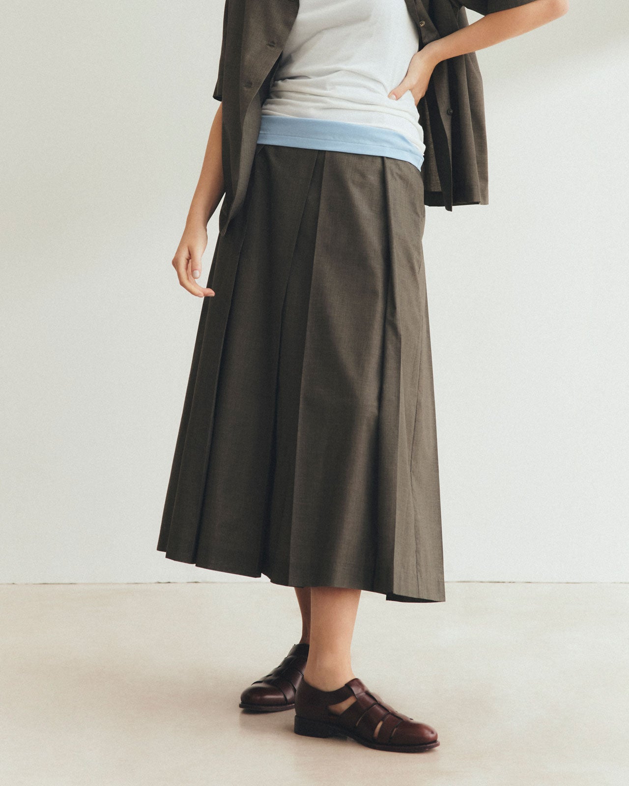 BOX PLEATS SKIRT – Shinzone