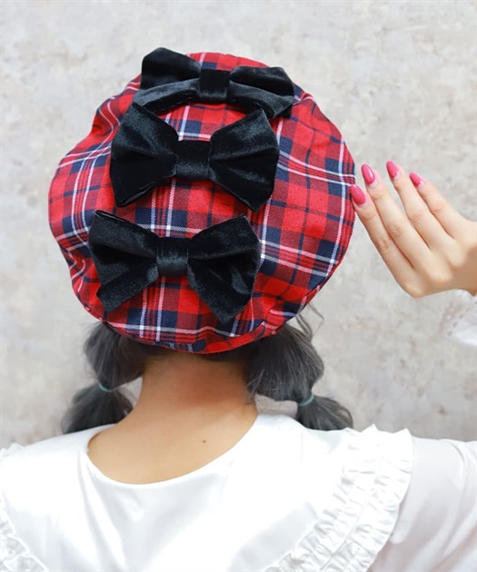 タータンチェックベレー帽 | kawaii | axes femme online shop