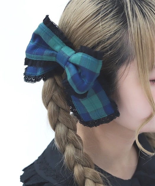 チェックリボンクリップセット | axes femme online shop