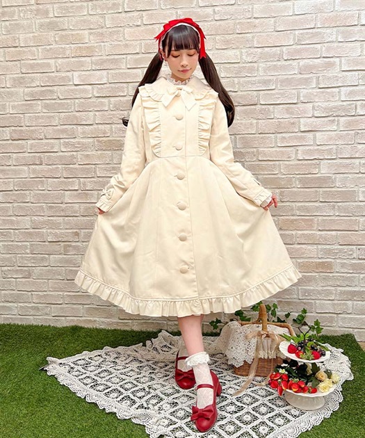 ガーリーリボントレンチコート | kawaii -outlet- | axes femme online