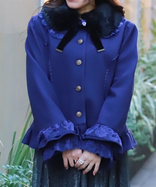 ローズリボン付フリルコート | axes femme online shop