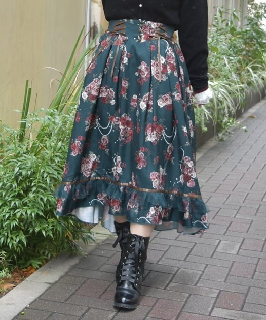 ローズ・オン・フルールスカート | axes femme online shop