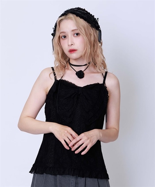 レーシービッグリボンキャミ | axes femme online shop