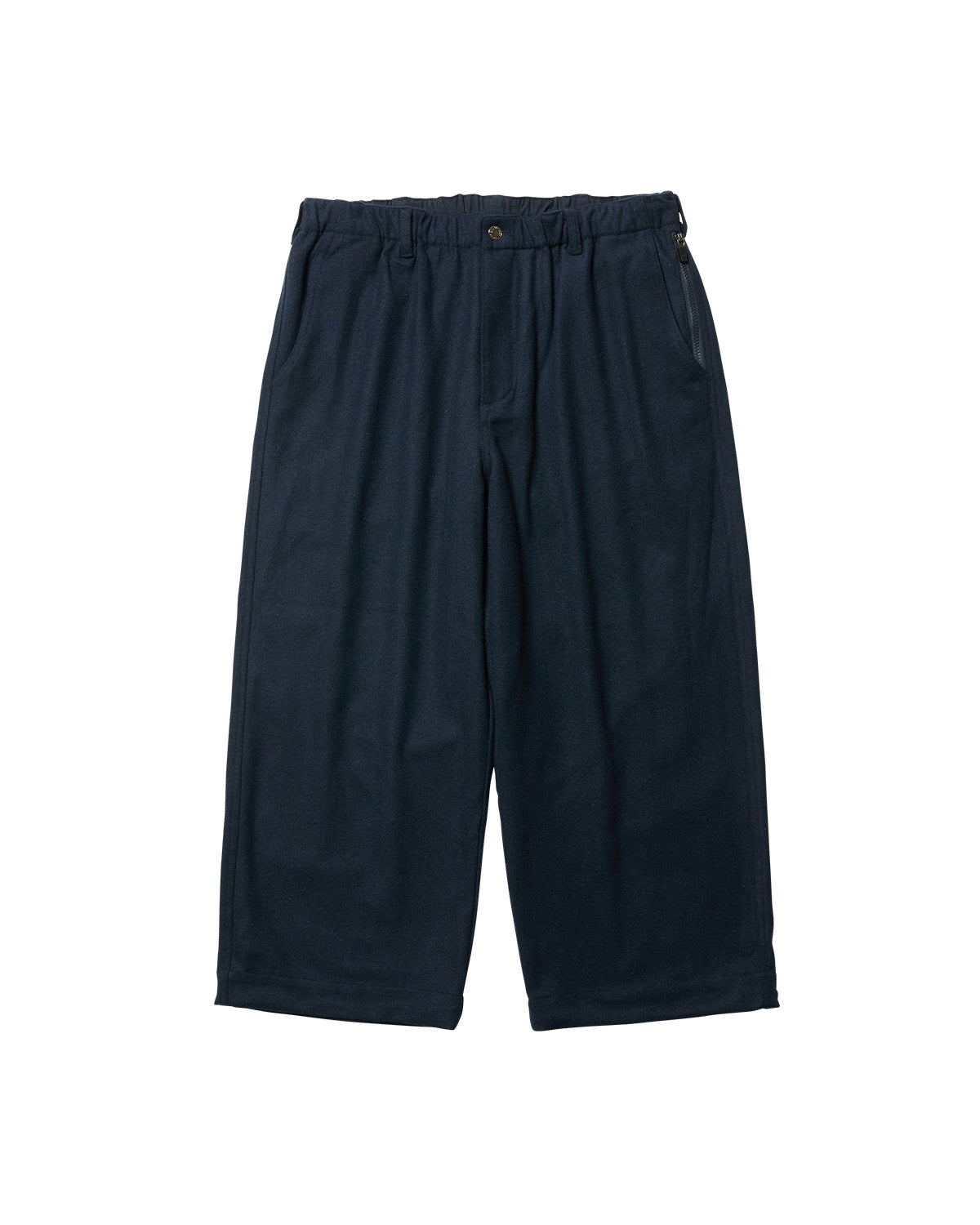 2-WAY WOOL WIDE PANTS - NAVY – Evisen Skateboards ゑ (エビセン