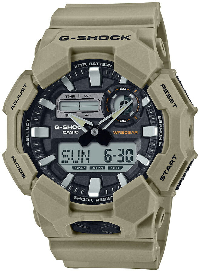 G-SHOCK 10年バッテリー GA-010-5AJF メンズ 電池式 アナデジ ラウンド
