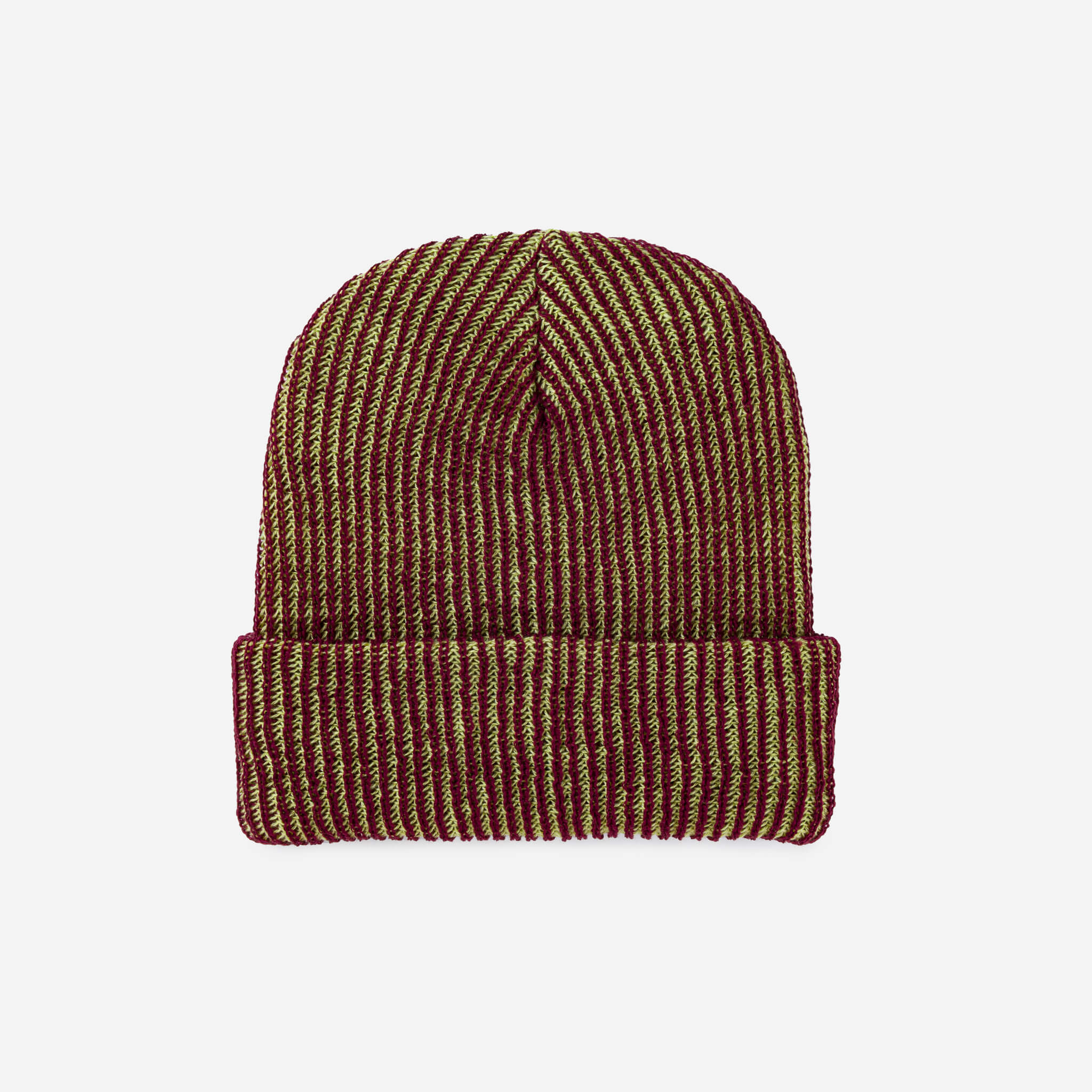 Colorful Knit Simple Rib Hat - Knitted Beanie - Slouch Stripe Knit