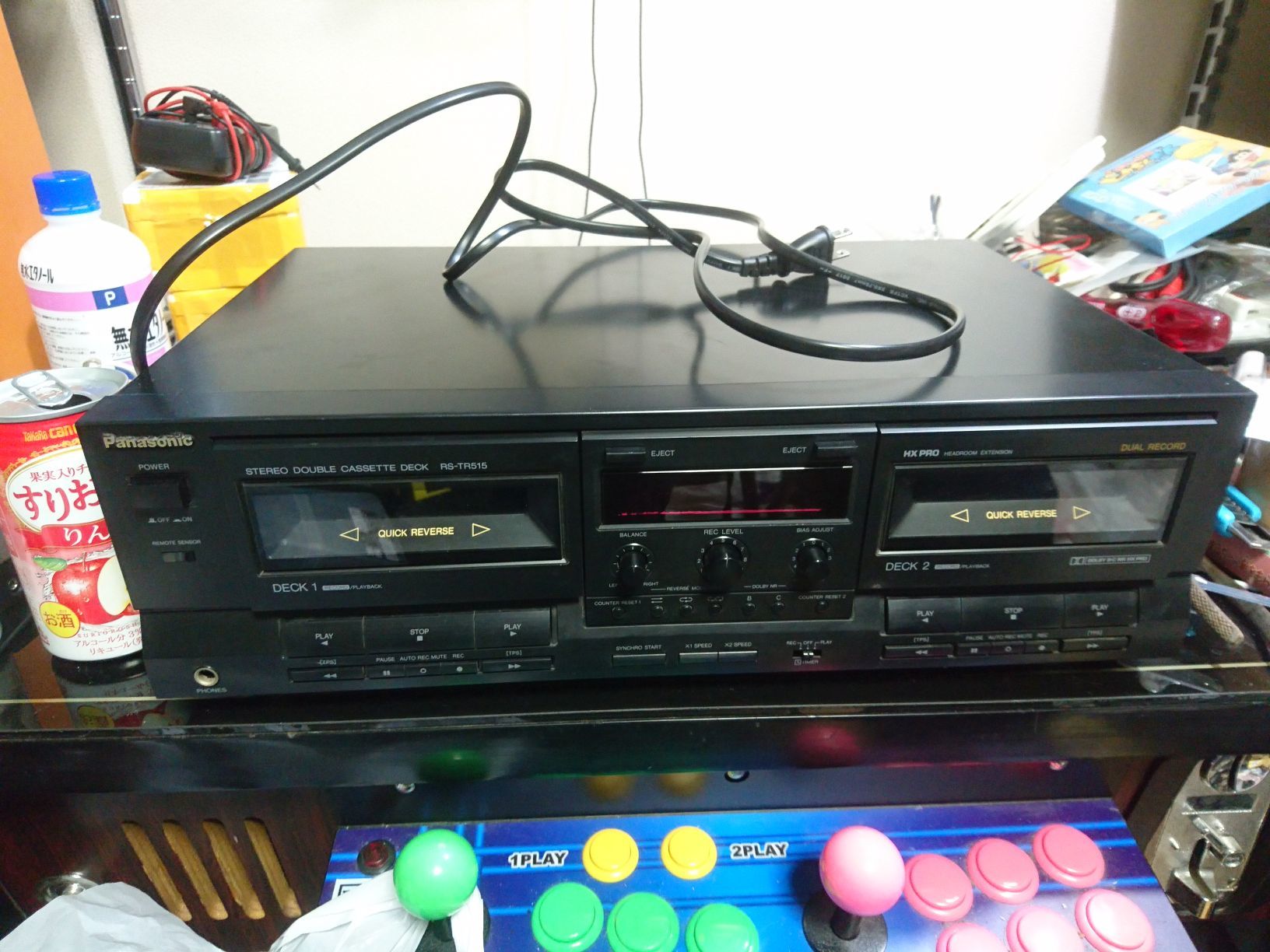 パナソニック カセットデッキ RS-TR515 再生できないジャンク修理