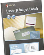 MACO ML 1025 Laser Inkjet Labels Same template size as Avery® 5263®