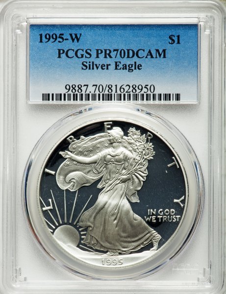 動画あり】アメリカ【1ドル】シルバーイーグル銀貨1988-S PCGS