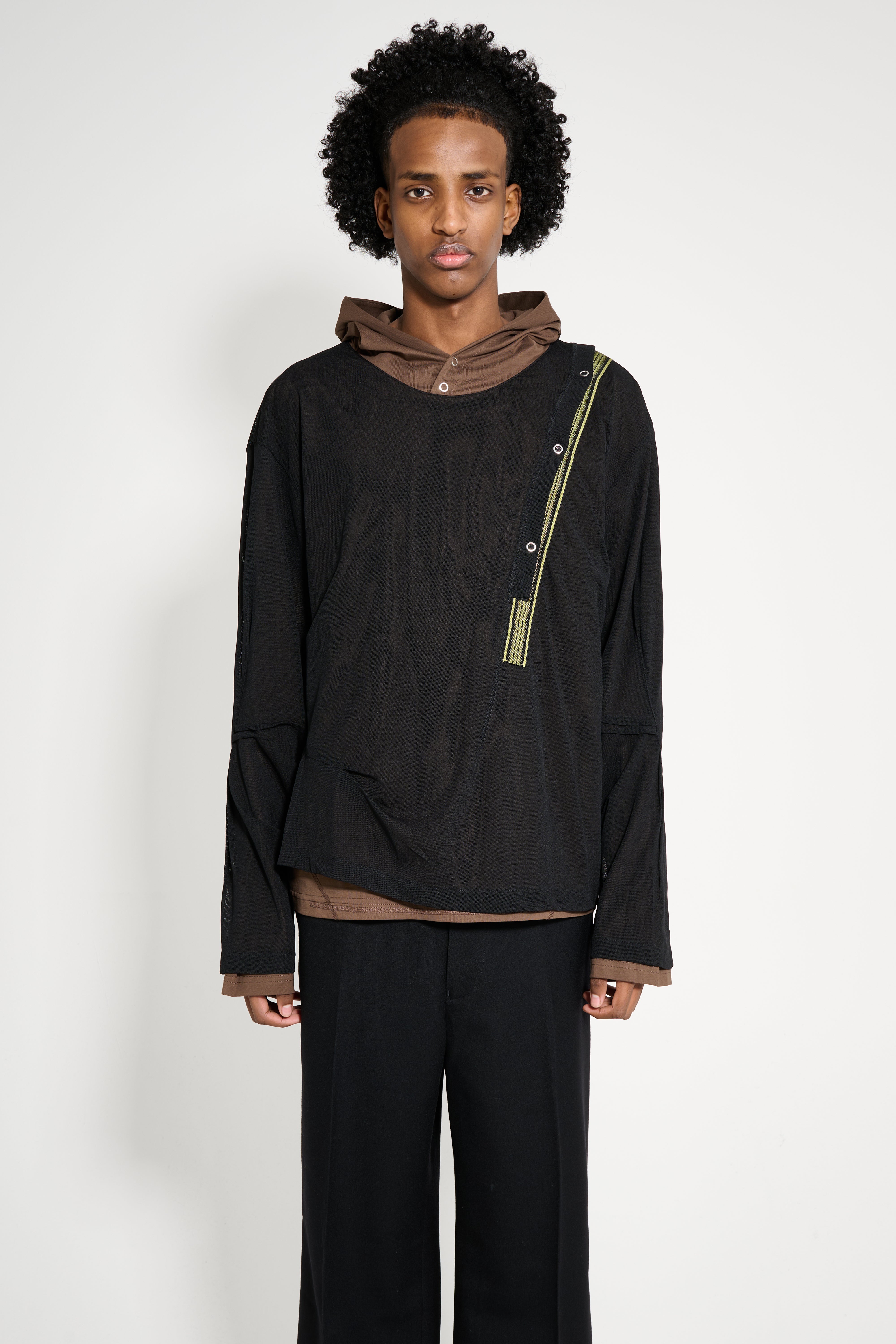 Kiko Kostadinov Inex Hooded Top Brown / Black – Très Bien