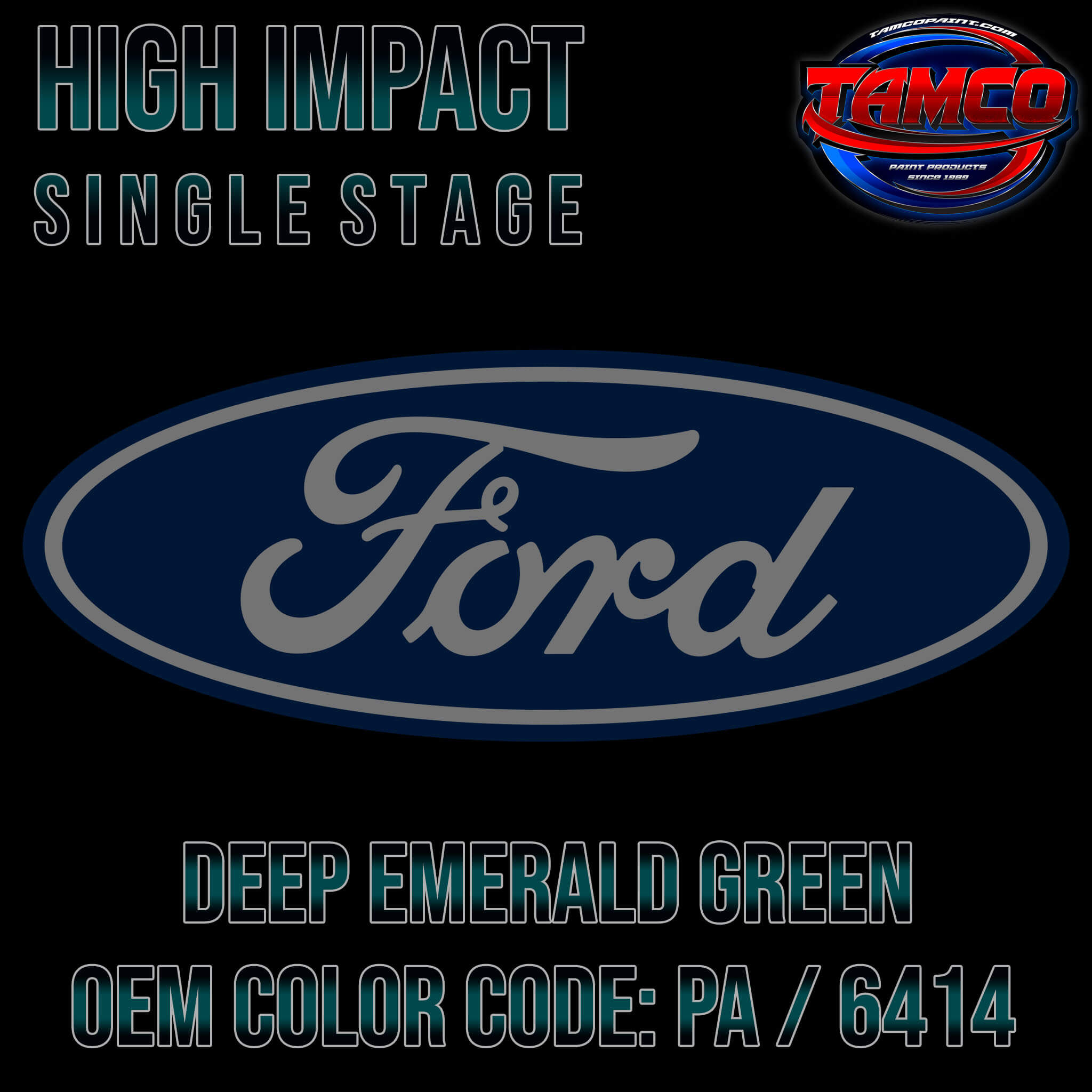 Ford Deep Emerald Green | PA / 6414 | 1990-2002 | OEM High Impact Sing