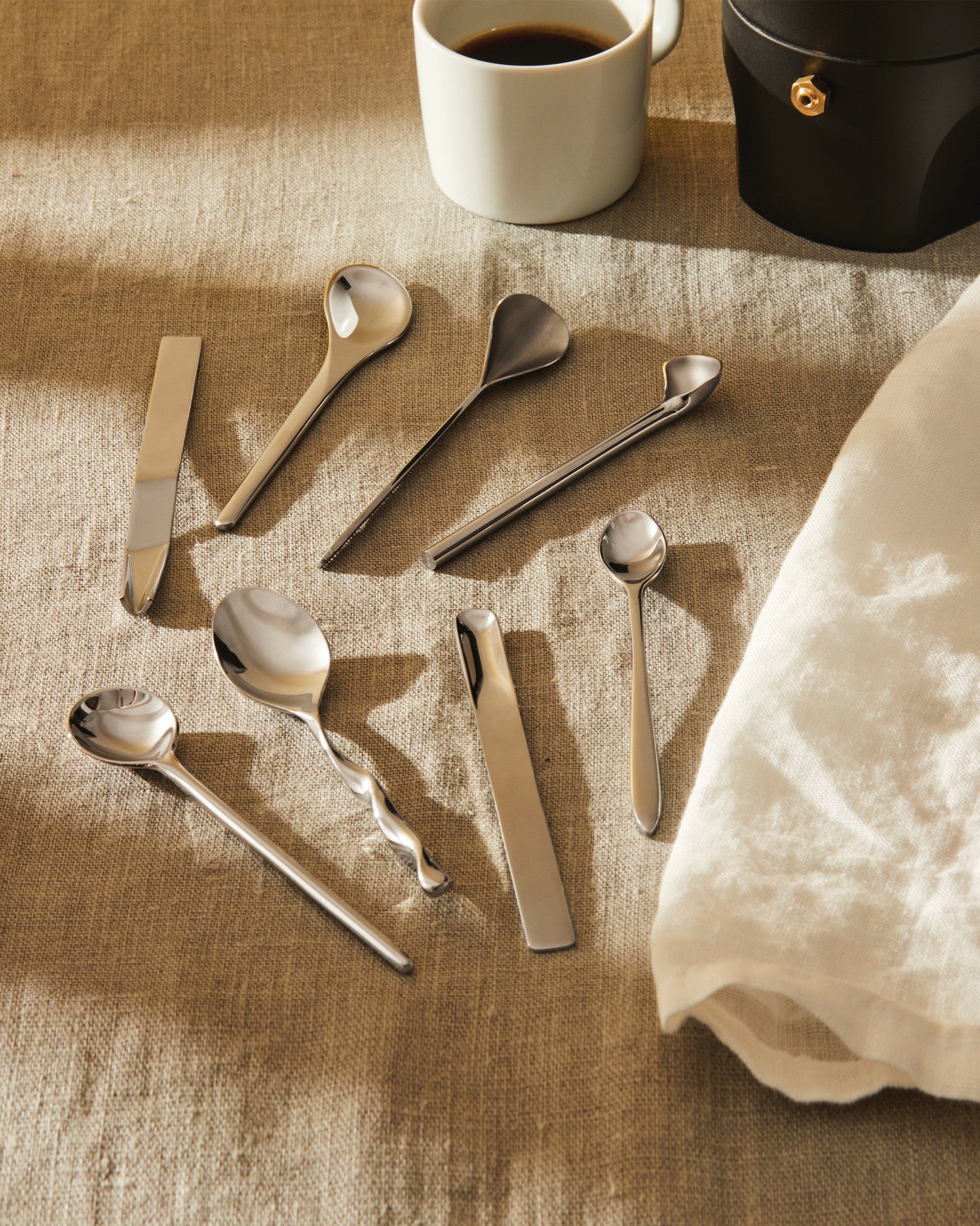 Il Caffè/Tè Alessi Set Of 8 Coffee Spoons | Alessi