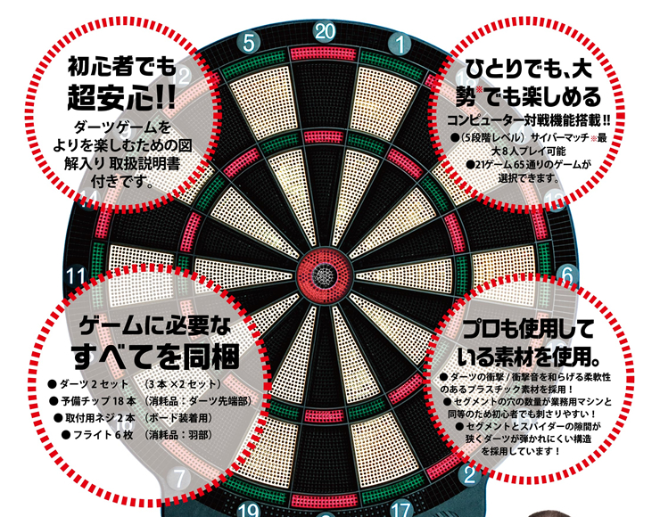 ダーツボード D.craft ディークラフト エレクトリックボード501 電子
