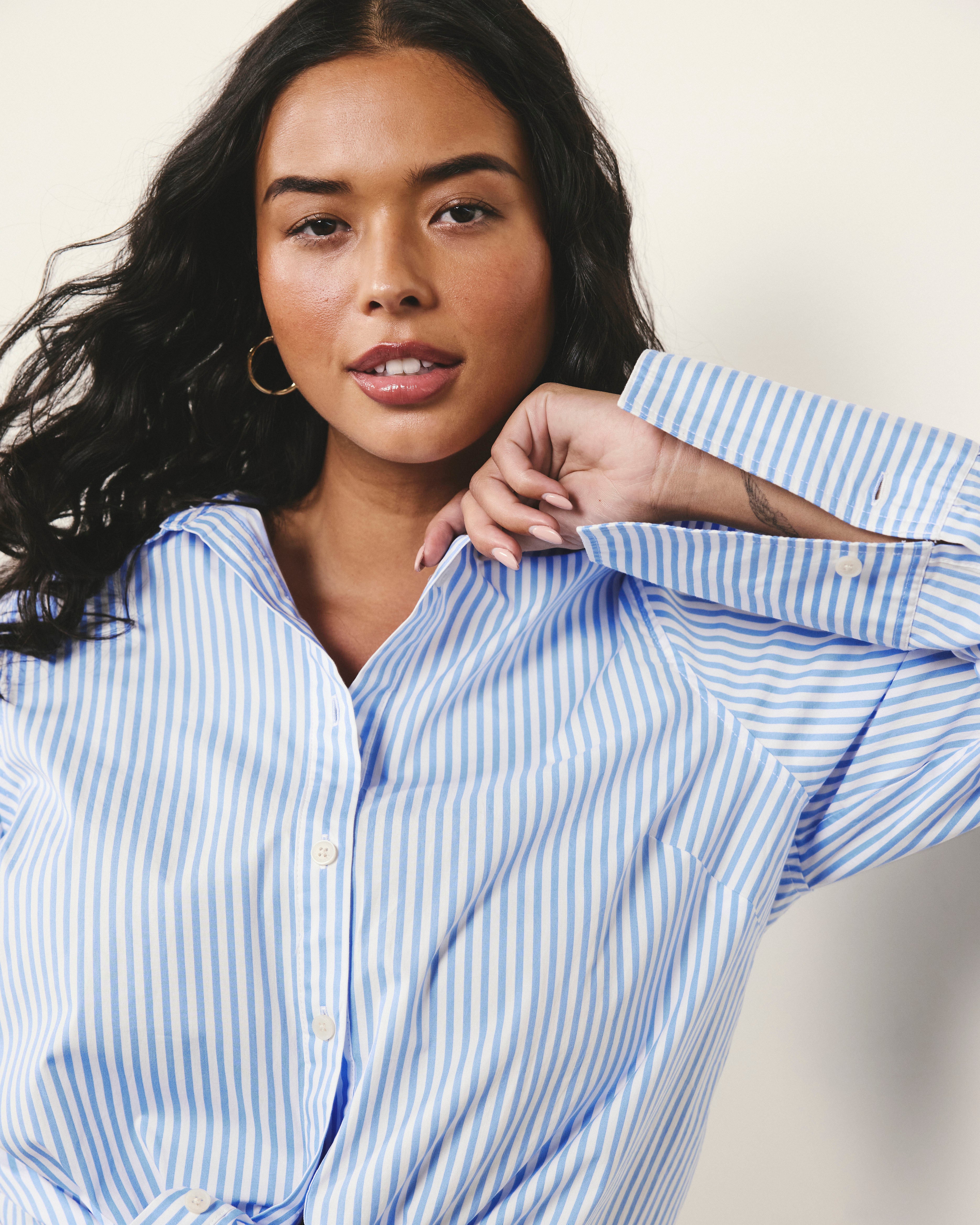 Henning x US Madison Shirt - Blue/White Stripe – Universal Standard