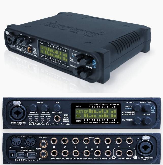 Motu Ultralite-mk3 - Compact Firewire Audio Interface - Untidy Music: