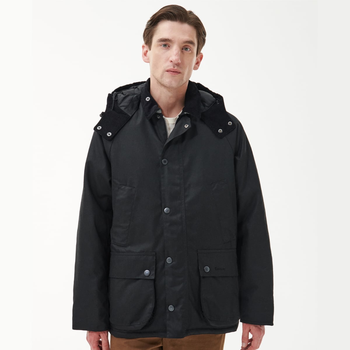 Barbour Winter Bedale Men's Waxed Jacket in Black | Allweathers UK