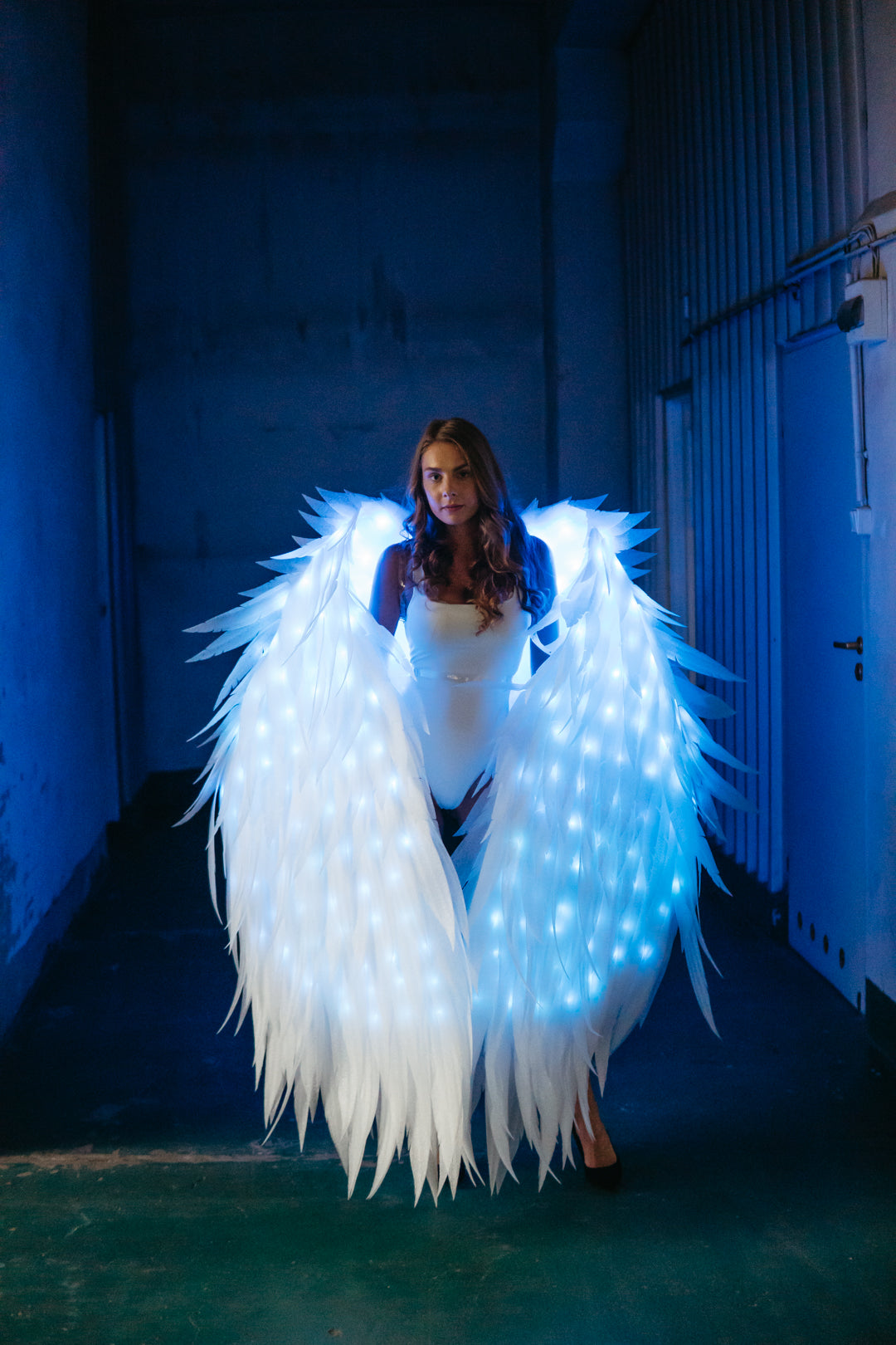 Led White angel wings for photo shoot 