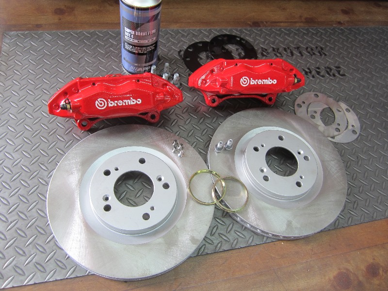 FD2 FDシビックタイプR純正フロント用ブレンボブレーキキャリパー
