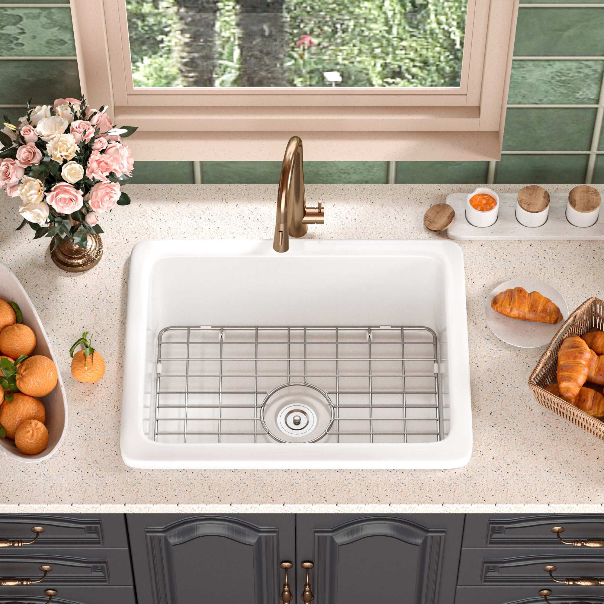 DeerValley DV-1K515 Glen Rectangle Fireclay 24.02