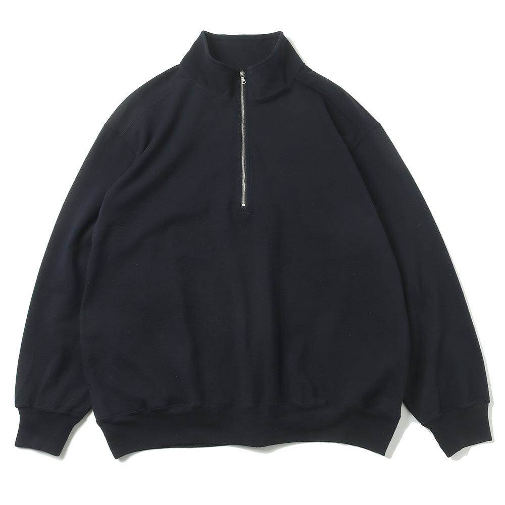 blurhms) Co/Silk Nep Harf-Zip (BHS24F038Si) | blurhms / トップス