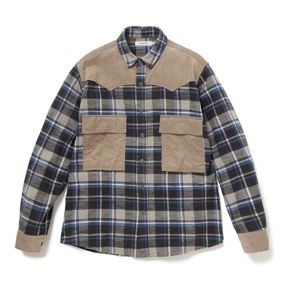 nonnative (ノンネイティブ) EXPLORER SHIRT COTTON SLUB FLANNEL