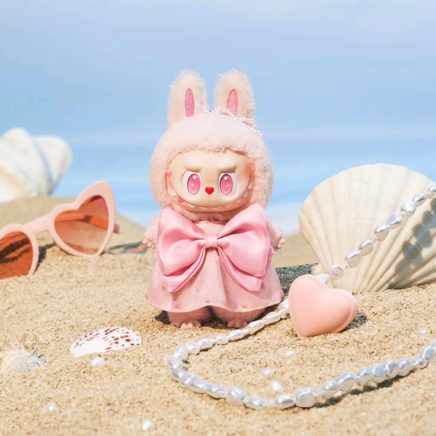 Labubu The Monsters Mokoko Jump Into Summer Vinyl Plush Pendant