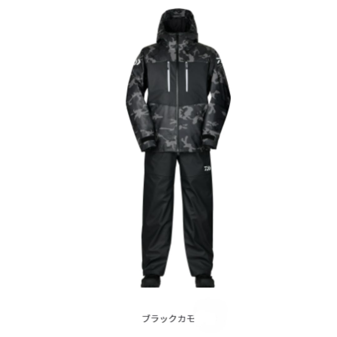DW-6023 PUオーシャンサロペット ウインタースーツ ブラックカモ