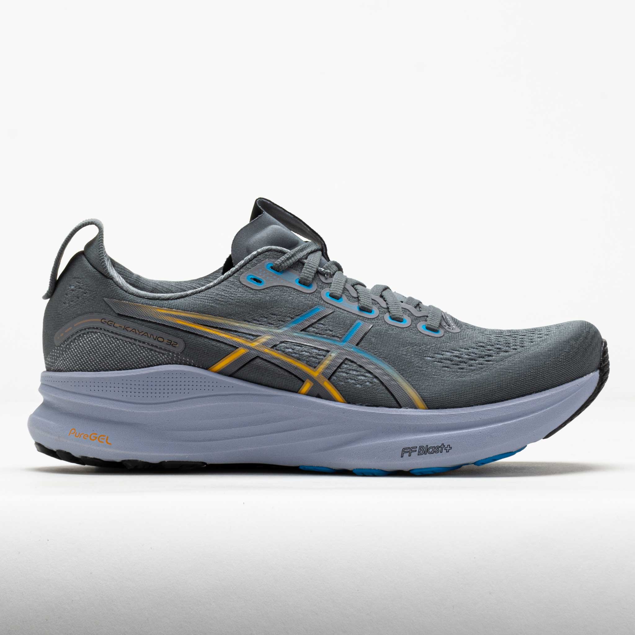 ASICS GEL-Kayano 32 Men's Steel Grey/Aegean Blue – Holabird Sports