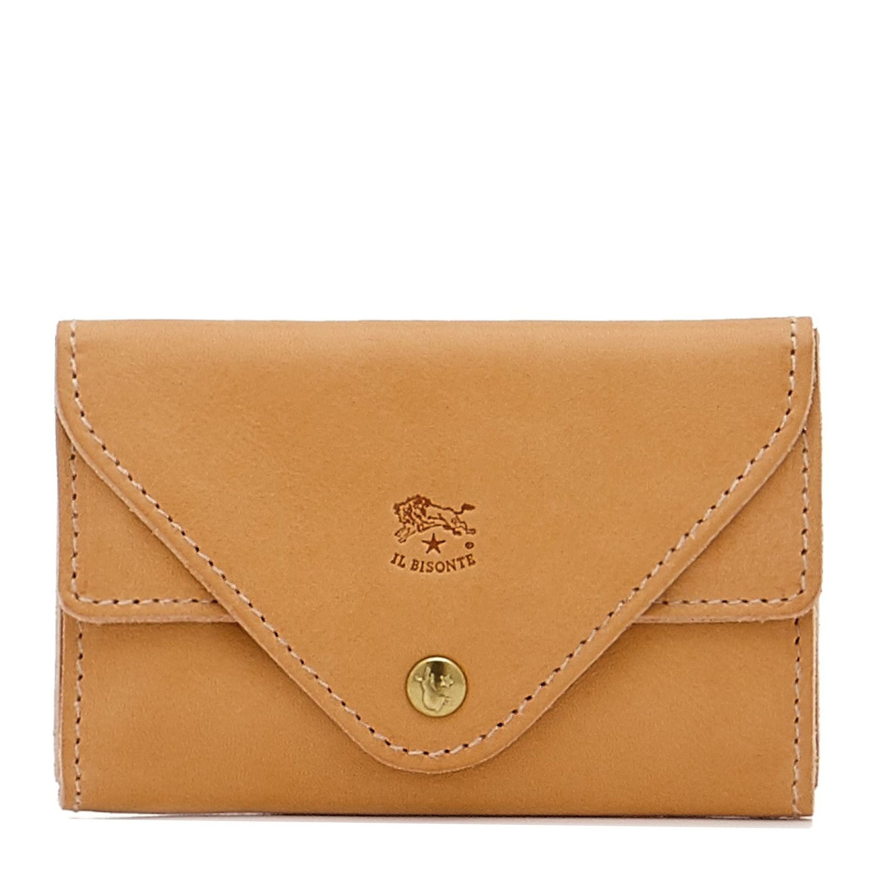 Uffizi | Card case in leather color natural – Il Bisonte