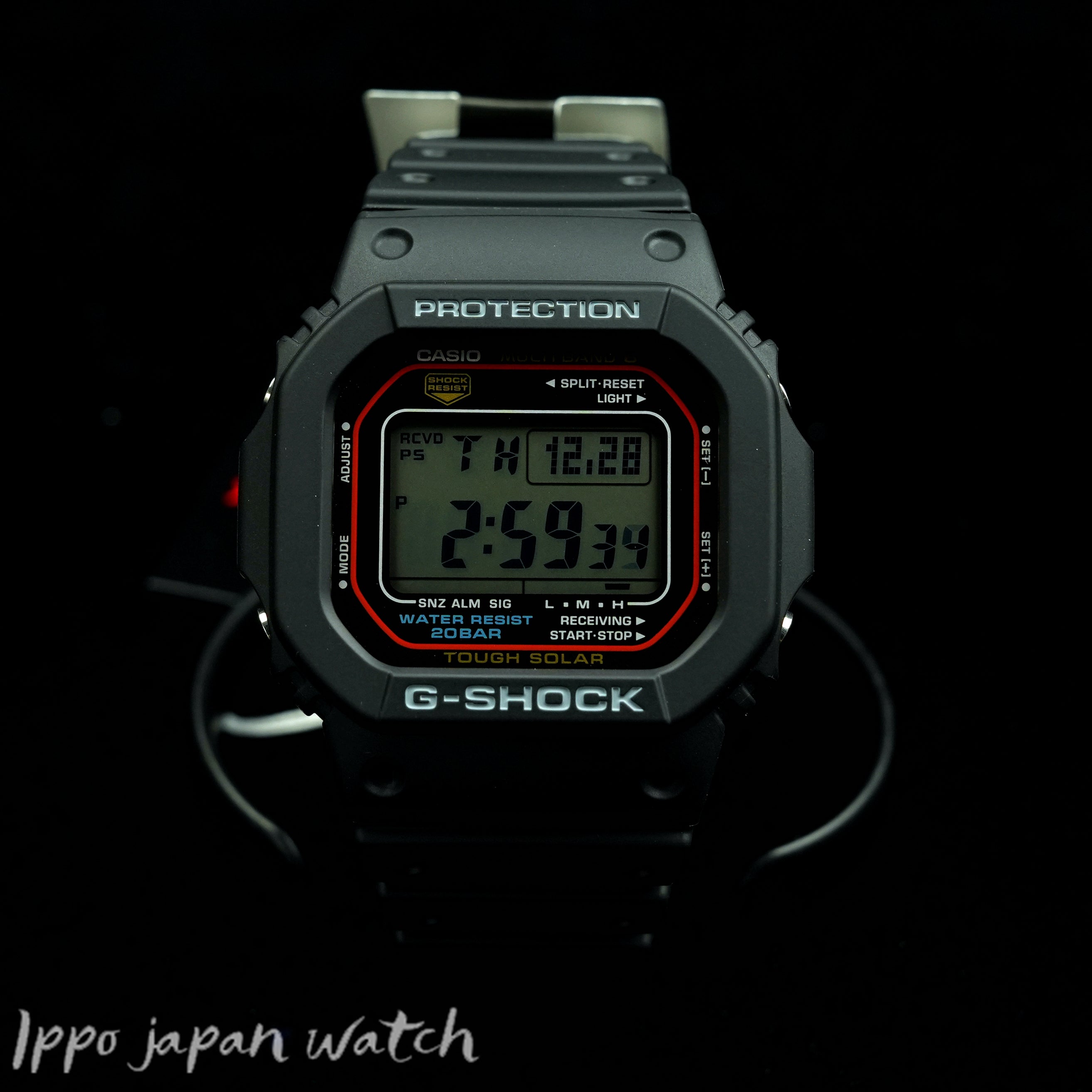 Casio Men's G-SHOCK Solar Radio Wave, 20 Bar Water Resistant, GW