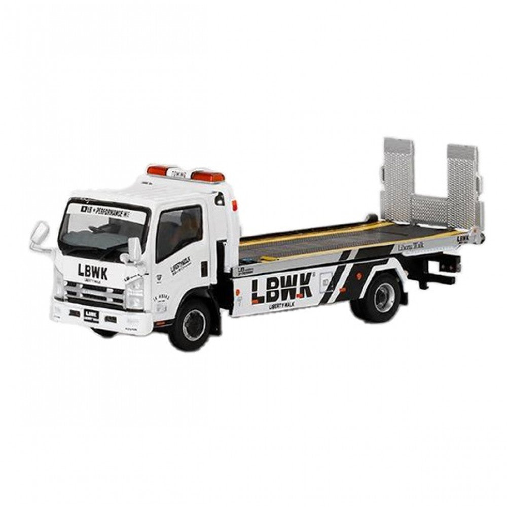 MINI GT 356 Isuzu N-Series Vehicle Transporter LBWK White RHD – J