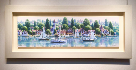 笹倉鉄平 作品紹介 「ボーデン湖からライン河へ」～笹倉鉄平ちいさな絵画館