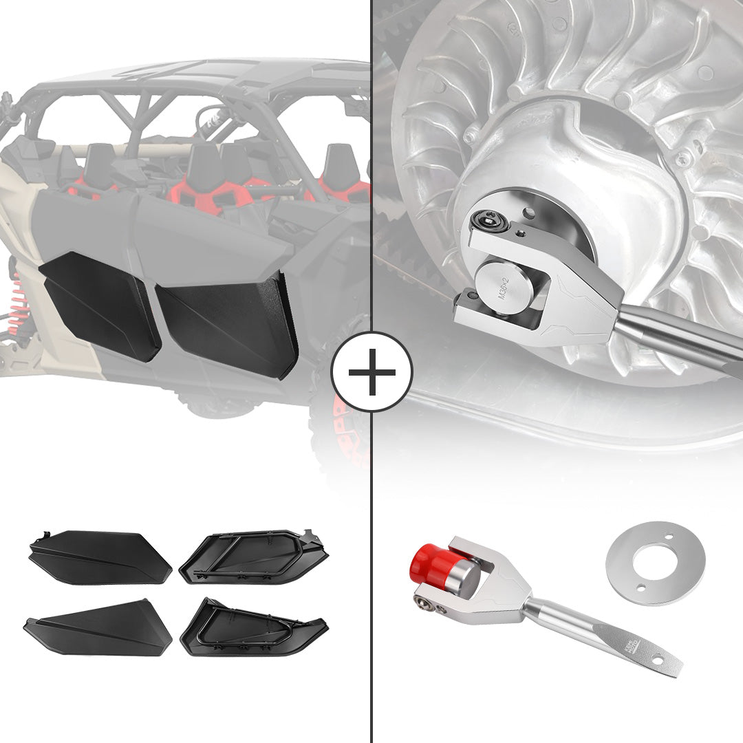 Lower Door Panels & Belt Changing Tool Kit For Maverick X3 MAX