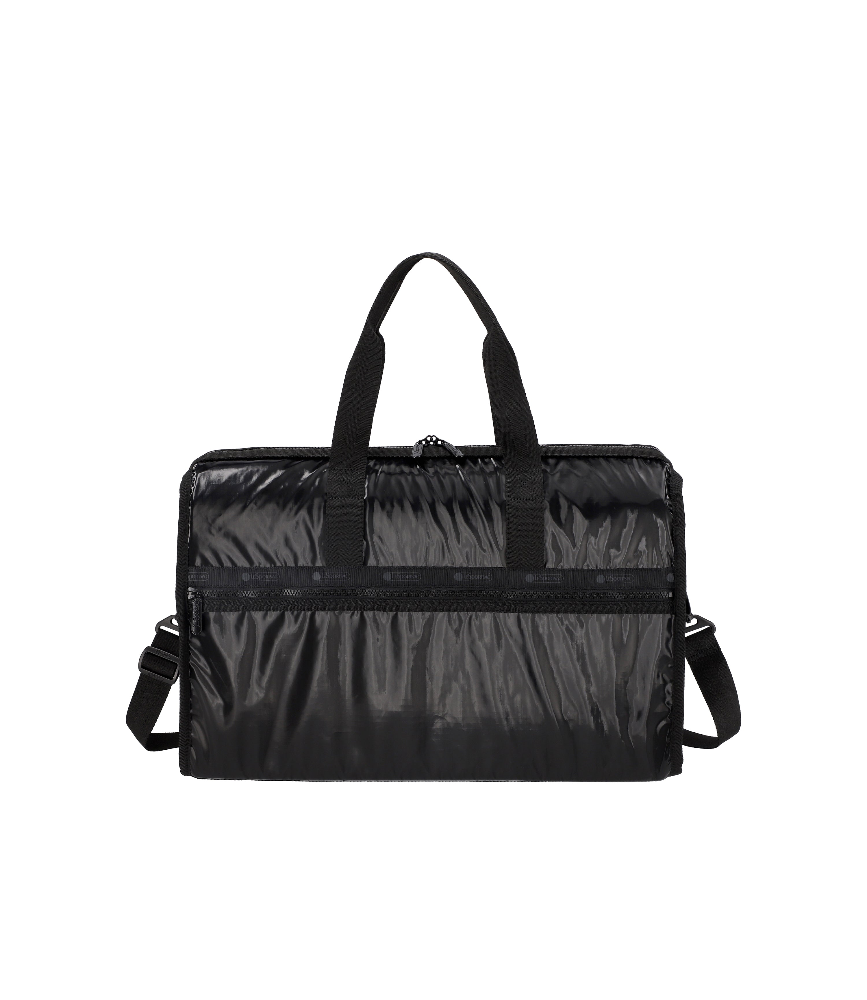 Shiny Black Deluxe Large Weekender | LeSportsac