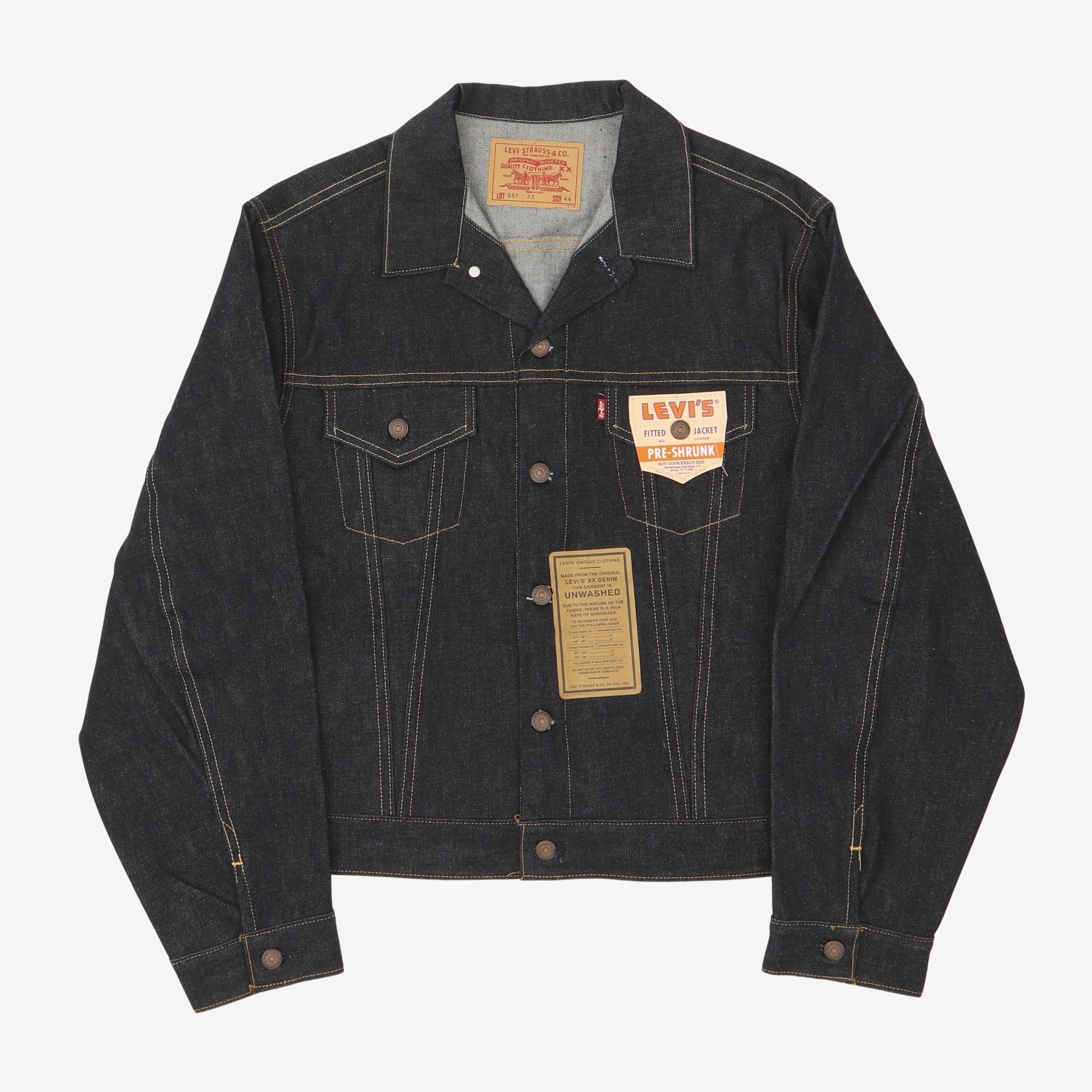 Levis Vintage Clothing 557XX Type 3 Denim Jacket (USA 1996) – Marrkt
