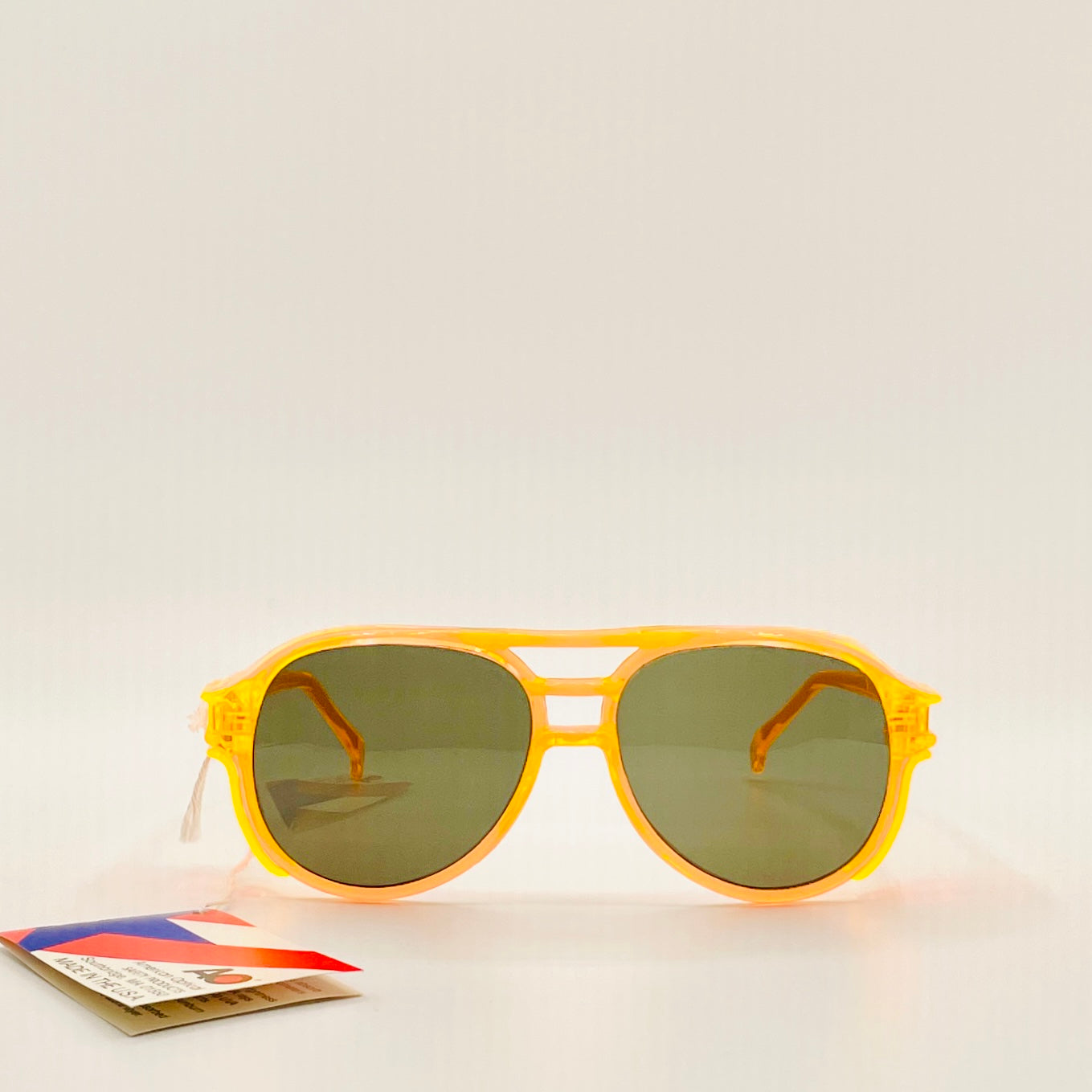 American Optical AO-S Safety Glasses Z87 Aerosite Orange 5 3/4 57